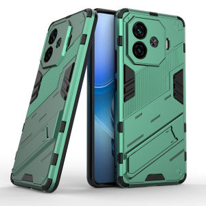 เคสโทรศัพท์ iQOOZ9Turbo รุ่นใหม่ แบบป้องกันการตกหล่น กันกระแทก พร้อมขาตั้ง ดูดซับแรงกระแทก สำหรับผู้ชาย พร้อมสายคล้องคอ