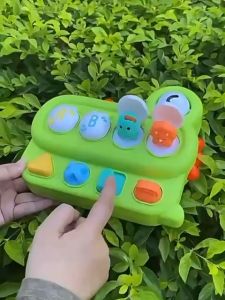 Peek-a-boo Pop-Up Animal baby Toy Switch Box Button Peekaboo Early Learning Mainan Bayi Girl Boy Fun Gift busy toys cute