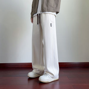 TUCANO | Heavyweight Wide Leg Textured Straight Leisure Pants