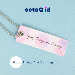 (Isi 5  pcs) Hang Tag Souvenir Premium Tebal / Hangtag Aksesoris Handtag Thank You 600gsm Free Tali Rantai Biji Lada Mata Ayam