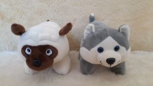 Dreamtoys96 Boneka Anjing Standing Husky Buldog Cute 10