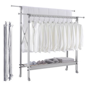 Extendable Portable Drying Rack for Indoor and Outdoor
