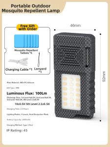 Mosquito Repellent and Killer Outdoor Camping Light