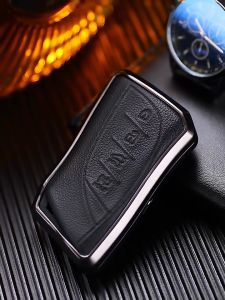 Kunci Kereta Lexus Premium Key Cover Aluminium Alloy Genuine Leather Key Cover for Lexus ES250 ES350 ES300h LS500h