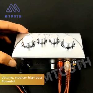 Audio Mixer Amplifier Portable Dual Mic Inputs For Amplifier & Microphone Karaoke Echo Mixer Karaoke Sound Mixer