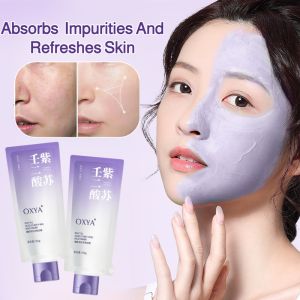 Deep Clean No Irritation: Phytic Acid Facial Mud Mask Purifying Pore Minimizing Gentle Hydrating Non-Drying Mask