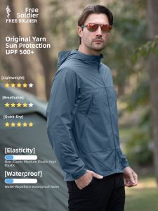 Free Soldier | Mens Lightweight Sun Protection Jacket High UV Protection