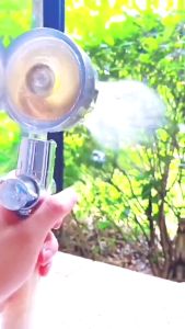 SHENAR - SHOWER PLASTIC HANDLE - Turbo Fan Shower Head Water Saving High-Pressure Rainfall Propeller ABS Jet Shower Head 360 Rotation Toilet Bathroom Accessories