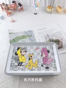 💙 เตรียมพร้อมปาร์ตี้ ถาด ลายการ์ตูน งานเมลามีน ขนาด 28.9×18.9×2 cm