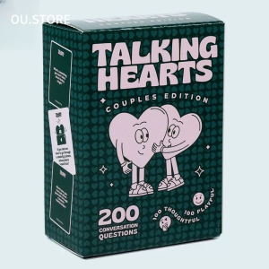Talking Hearts Conversation Cards - Couple Card Game for Date Nights & Travel Adventure