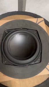 1pcs78MM 4 Ohm 15W Subwoofer Speaker 4/3 Inch Convex Cap Bass Square Woofer DIY Bookshelf Speakers Hifi Home Sound Theater