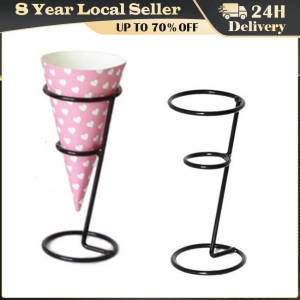 Black Iron Ice Cream Holder Cupcake Cones Stand Rack Display Snow Cones Sushi Hand Rolls Popcorn