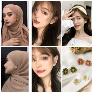 Anting Hijab Daisy Korea Premium