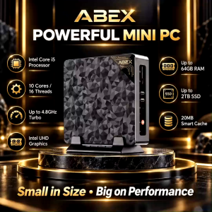 ABEX Mini ONE i5 Processor Mini Desktop PC 32GB RAM 1TB SSD Office Work Home Student SG Local Brand