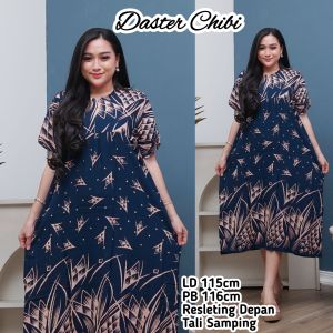 Daster Chibi Terbaru Bahan Rayon Resleting Depan Busui Daster Viral