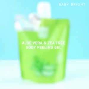 ✅【ถุงเขียว】เจลขัดขี้ไคล【ว่านหางจระเข้】BABY BRIGHT ALOE VERA & TEA TREE BODY PEELING GEL 200g.