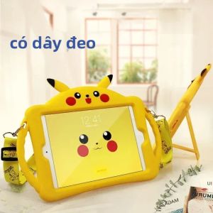 Potdemiel | Ốp Bàn Pikachu Cho iPad Pro 2021 iPad Mini 2/3/4 iPad Air 1/2 9.7 Cao Su Mềm Funda Cover Chống Sốc Chống Nước Chống Bụi