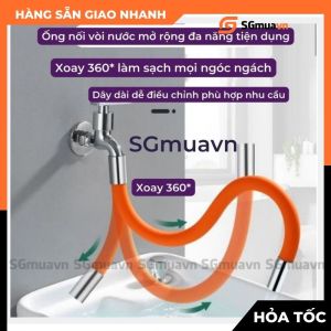Đầu Nối Vòi Nước Thông Minh xoay 720 độ tăng áp lực nước dễ dàng sử dụng