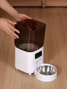 GREENPETS WiFi Pet Feeder 3 Bowls 6L Smart Automatic Cat & Dog Feeder APP Control Meal Schedule for Travel