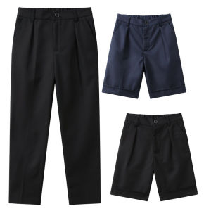 Quần Dài Nam Học Sinh Màu Đen Quần Dài Màu Xanh Lam Quần Dài Co Giãn Phù Hợp Cho Trẻ Em Biểu Diễn Trang Phục Học Sinh