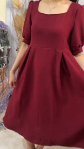 BestStore - Dress Zoe Formal Lengan Pendek - Dress Korean Kekinian - Dres Lengan Pendek Ukuran M