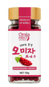 MungYeong Miso Dried Omija Berry Authentic Korea Omia Schisandra Berry 五味子干果 50g &100g