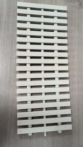 Pool grille white PP material I-shaped pool garden grille anti slip drainage overflow splicing pool accessories