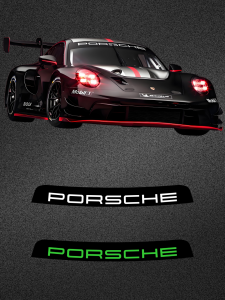ป้ายติดกระจกรถยนต์ Porsche 911 ป้ายติดรถแข่ง 718 ป้ายติดรถปรับแต่ง ป้ายติดรถสีสันสดใส ป้ายติดรถสีสันสดใส