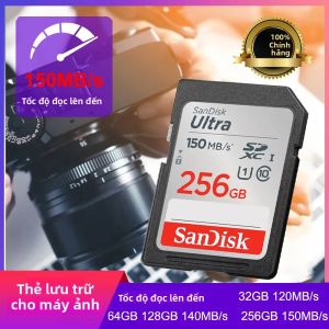 Thẻ Nhớ SanDisk Full-Size SD Card SDHC C10 SDXC Dành Cho Video HD 32GB 64GB 128GB 256GB 512GB Tốc Độ Đọc Và Ghi Cao Dành Cho Máy Ảnh