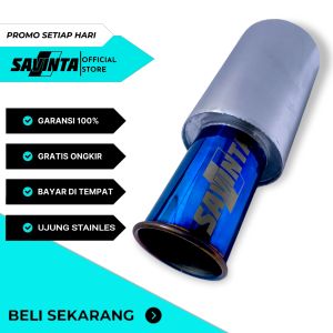 Knalpot Mobil Spoon Ujung Stainless Ngebas Empuk Bulet