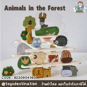 🐰 เล่นไม้ Animal Stacking Building Blocks 🏠 สมดุบน้ำหนัก บล็อกไม้ สัตว์ สะพาน