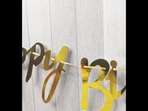 Banner Happy Birthday Sambung Dekorasi Ulang Tahun