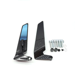 กระจกมองหลังมอเตอร์ไซค์ปรับได้อเนกประสงค์กระจกมองหลังหมุนได้ปีกลมสกรูเกลียว8มม. และ10มม.