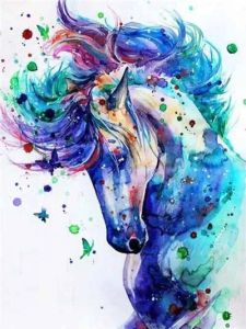 Modern Multicolored Animals Horse Canvas Painting Wall   Picture Poster and Print for Gallery Living Room Home Decor Cuadros
