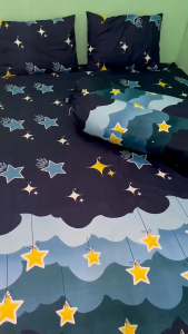 SPREI UKURAN 120x200x20 SET BANTAL 1 GULING 1 BAHAN KAIN DISPERSE BERKUALITAS