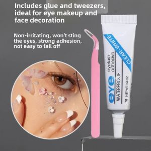 GANGHOU | Childrens Stage Makeup Face Stickers with Glitter and Butterfly Designs