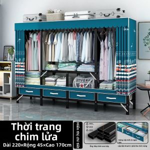 MOLORE | Tủ Quần Áo Gấp Đơn Giản Khung Thép