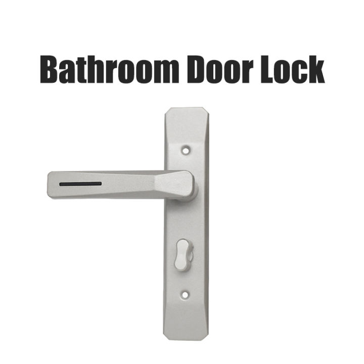 Bathroom Door Lock Aluminum Alloy Toilet Bathroom Door Handle Locked ...