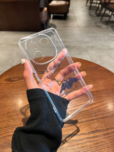 Full Cover Transparent Silicone Phone Case for IQOO15 Men Women Protective Shell Anti-Fall Simple Minimalist Design