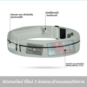 กระเป๋าคาดเอวใส่โทรศัพท์มือถือสำหรับวิ่ง กระเป๋าใส่น้ำสำหรับออกกำลังกายแบบหลายฟังก์ชัน กระเป๋าคาดเอวแบบซ่อนสำหรับกลางแจ้ง กระเป๋าคาดเอวสำหรับผู้ชายและผู้หญิง