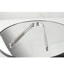 ที่ขูดลิ้นสแตนเลส2ชิ้นที่ทำความสะอาดลิ้นเพื่อสุขอนามัยในช่องปาก