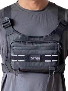 Adjustable Tactical Chest Bag Running Phone Vest Bag Outdoor Sports Breathable Vest Bag for Men And Women Cycling And Climbing Phone Bag