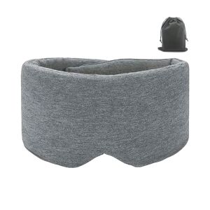 Cotton Sleep Eye Mask100% Blocking Light Sleeping Mask for Side SleeperSoft Zero Pressure Cooling Blackout Eye Masks for Sleep
