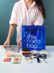 SERENITY PVC Transparent Handbag Candy Color Clear Handbag Large Capacity Waterproof Shoulder Tote Lady Shopper Bags Summer Beach Clutch