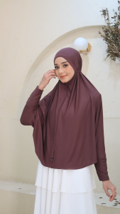 Hijab Bergo Tali Lengan jersey / Hijab Bergo Lengan Syari