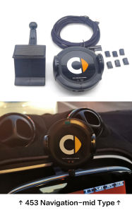 For Mercedes Benz Smart Car 453 451 Model Auto Wireless Charging Phone Holder Mount Fast 10W Qi Charger Car Accessories