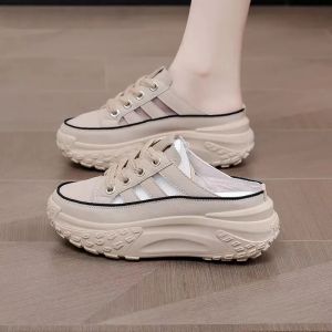Sports Anti Slip Flat Sandals for Women in Summer New Thick Soled Hollow Out Casual Style