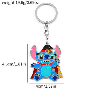 1/9pcs，As keychain gifts they can integrate Stitchs wonderful images into daily life.Add a touch of childlike fun to your trav
