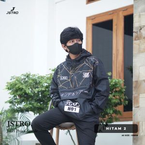 Jstro Jaket Pria Cagoule Mayer Hitam 5
