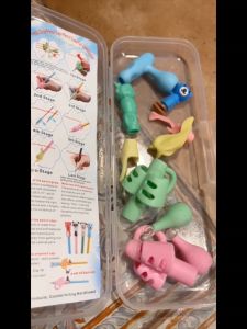 Playhouse 13Pcs Pencil Grip Silicone Holder Handwriting Positioning Correction for Children Kids Age 3+ Left Right Handed Various Writing Tools